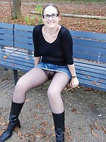 Sexy pics of amateurs in pantyhose outdoors striking to behold